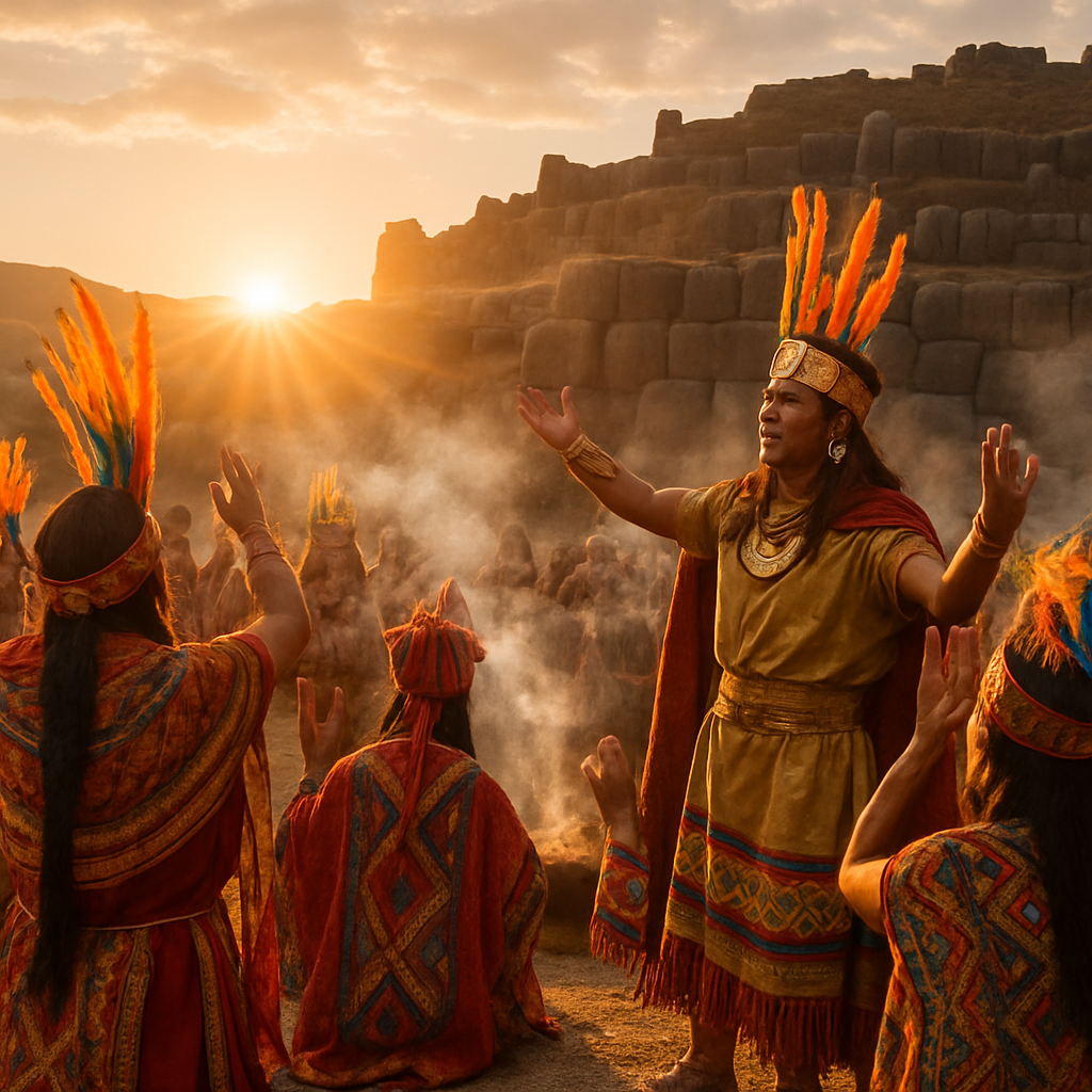 Inti Raymi Sacsayhuaman Sunrise painting number kit