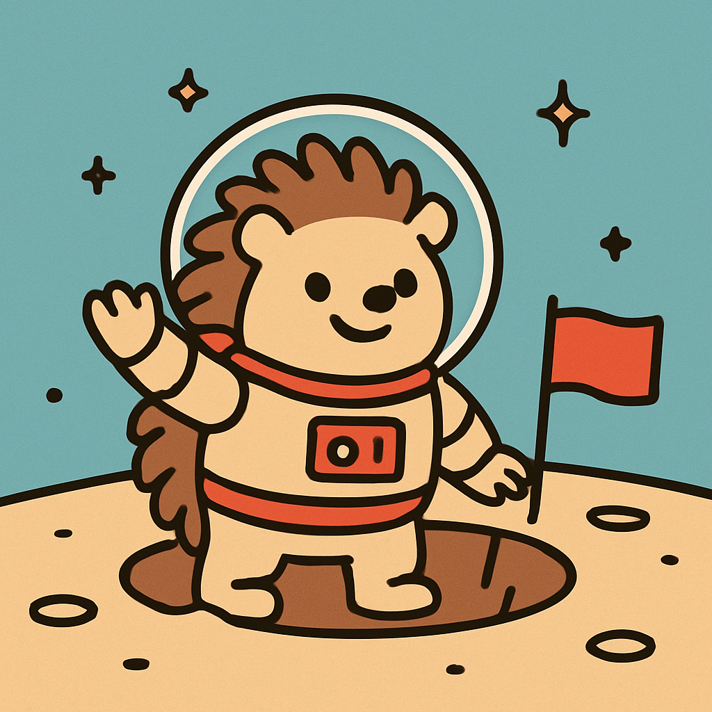 Little Astronaut Hedgehog Paint by numbers kits
