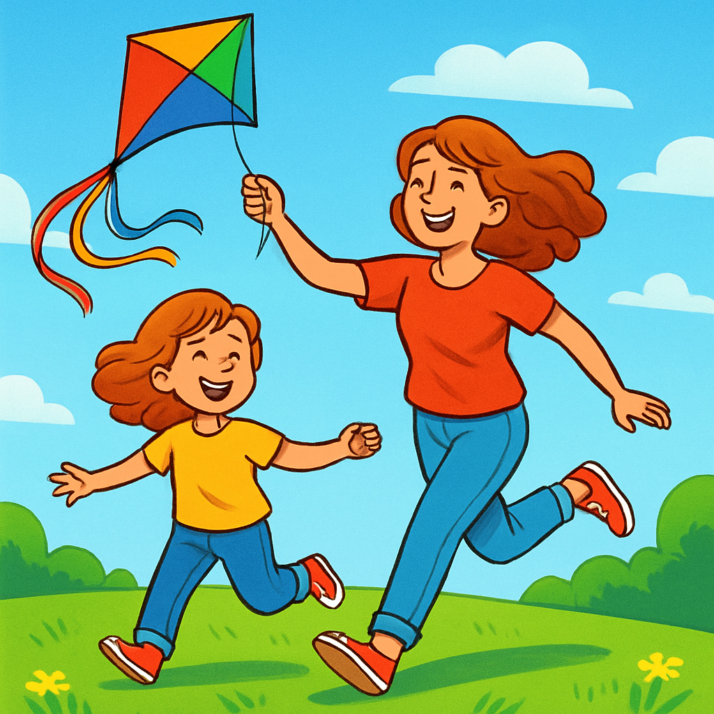 Kite Flying Joyful Moments paint by number