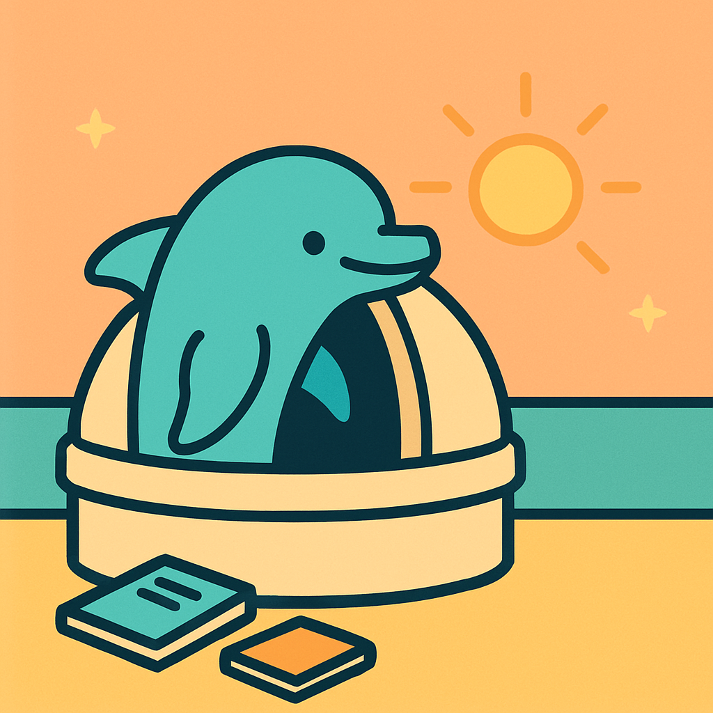 Dawn Dolphin Observatory paint by color