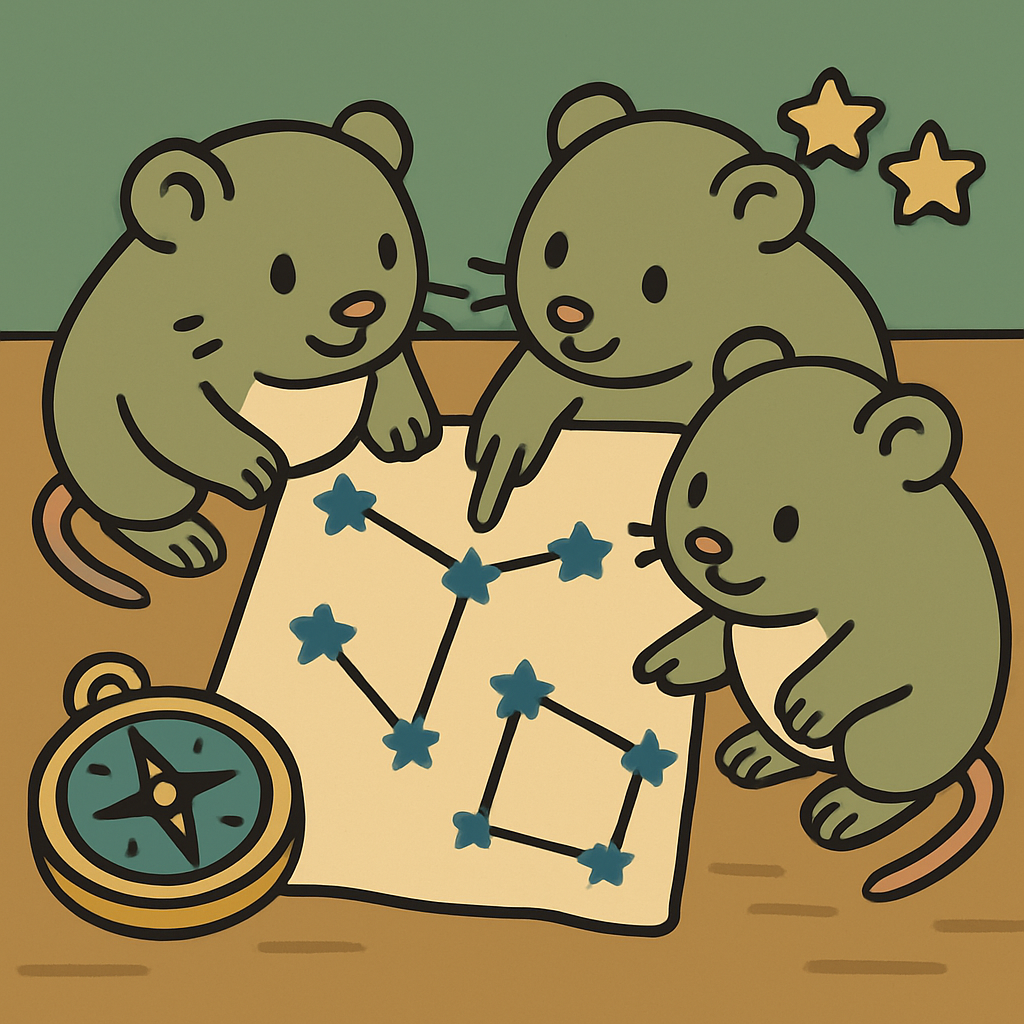 Voyager Vole Mapmakers DIY paint by numbers