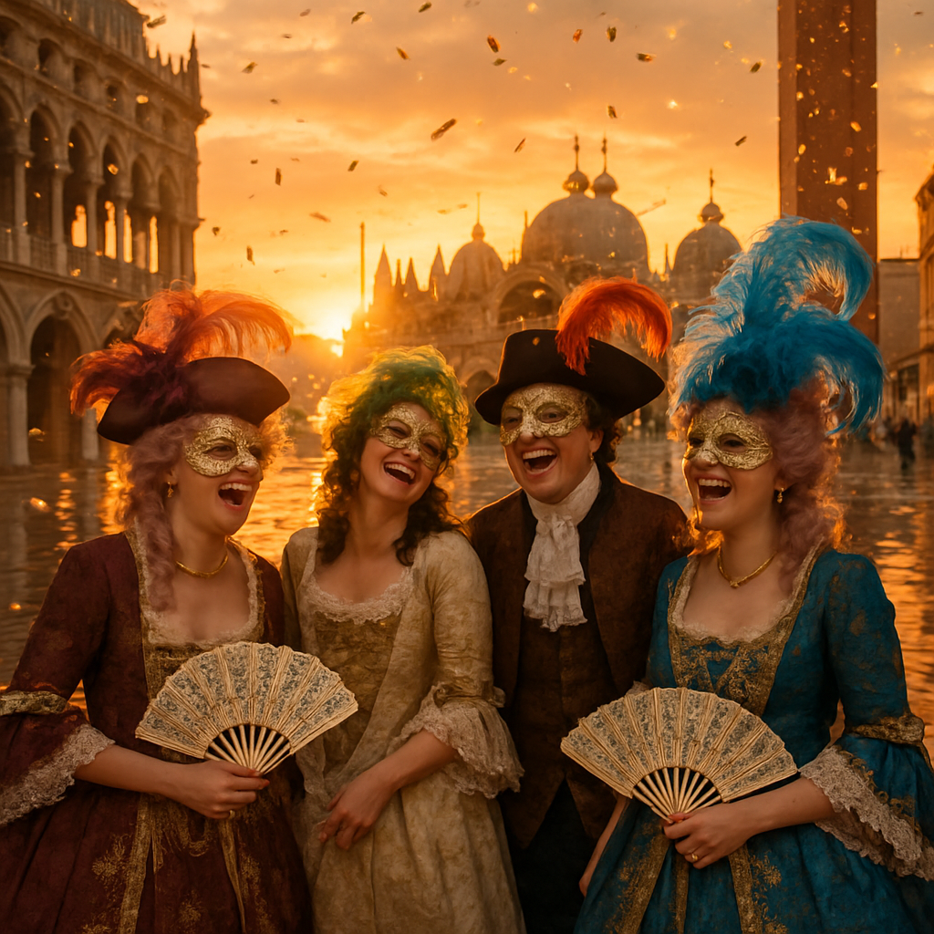 Vibrant Venice Carnival DIY paint by numbers
