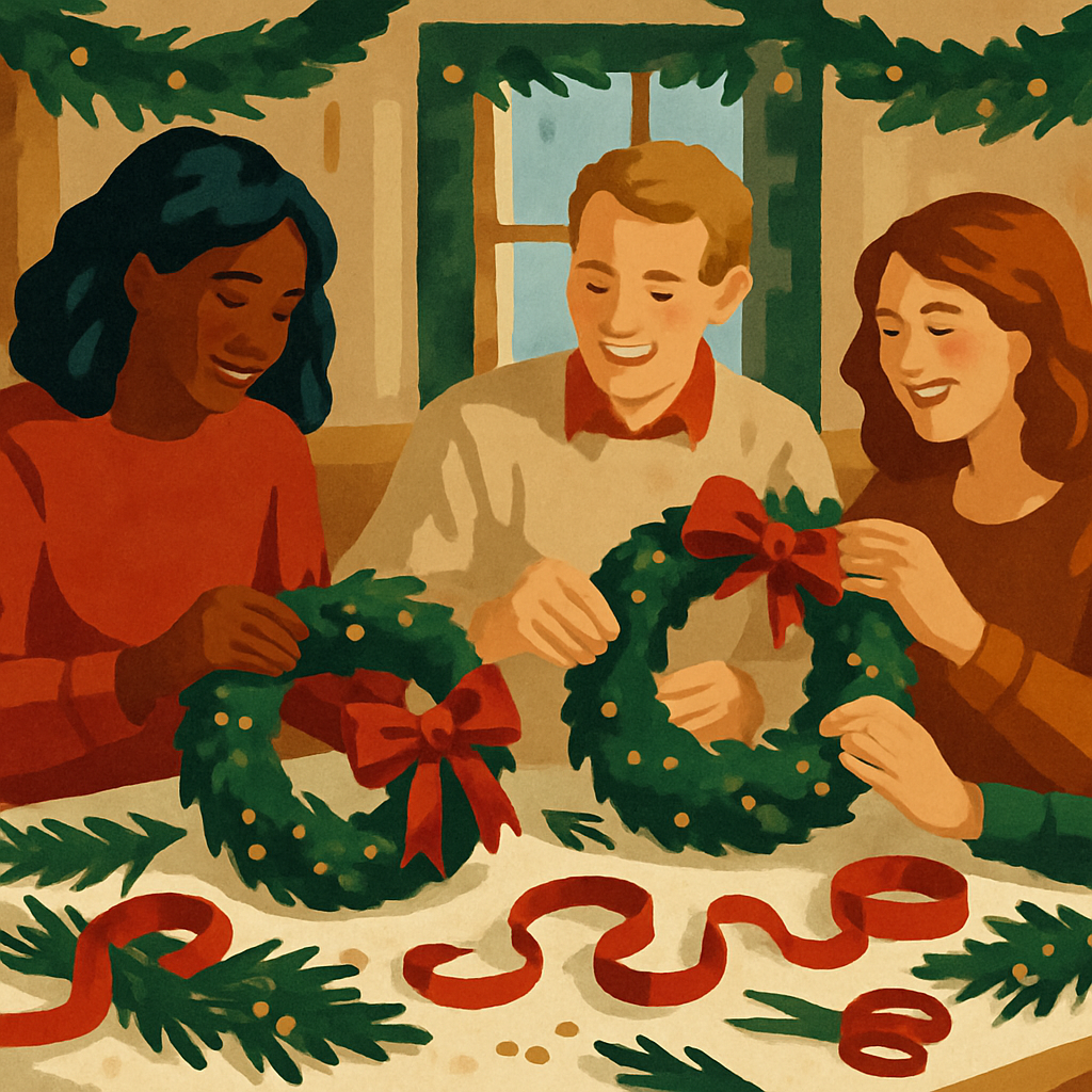 Wreath Workshop Numbered painting kits