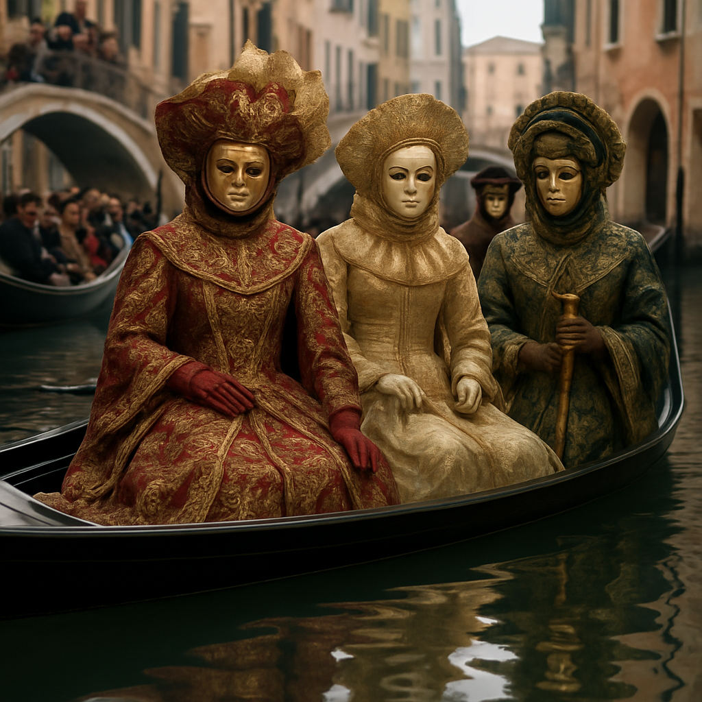 Venice Carnival Masked Procession Paint by numbers kits