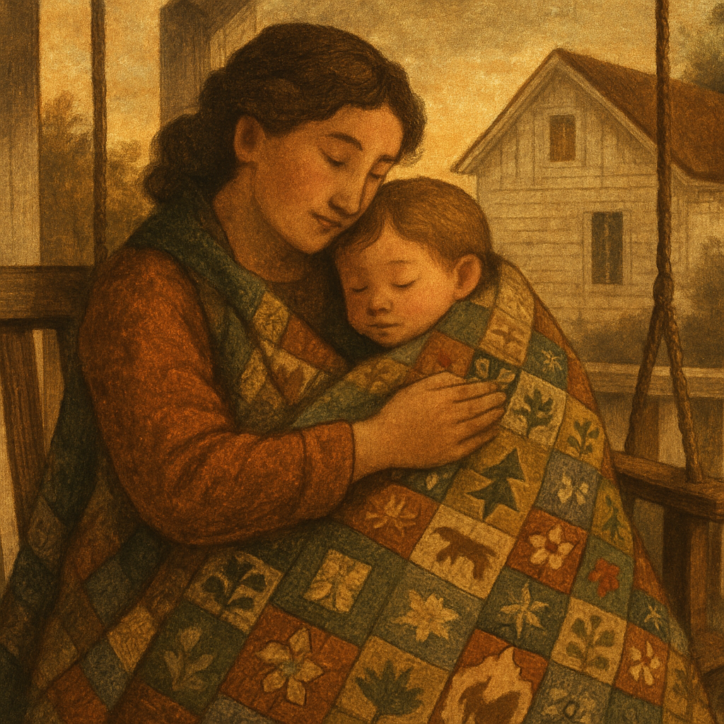 Patchwork Quilt Embrace Number painting