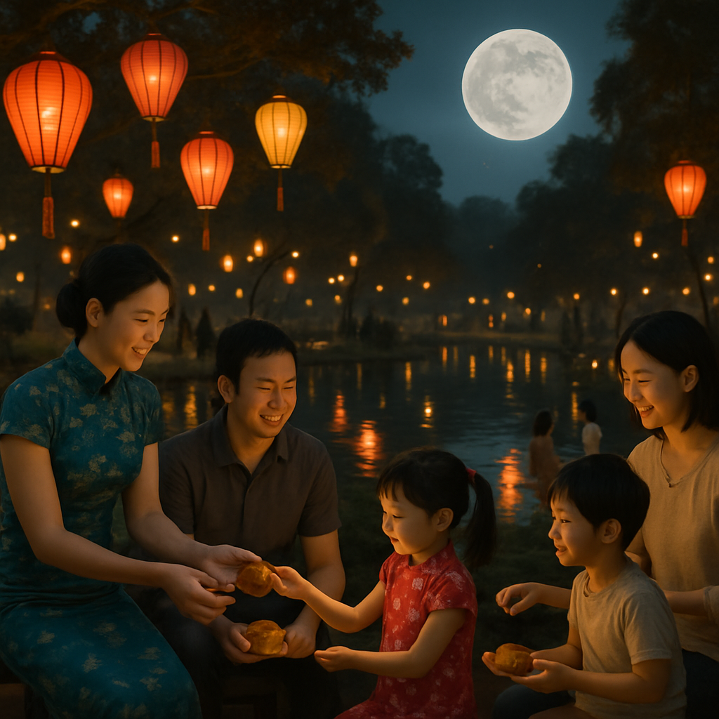 Mid Autumn Moon Festival paint by color