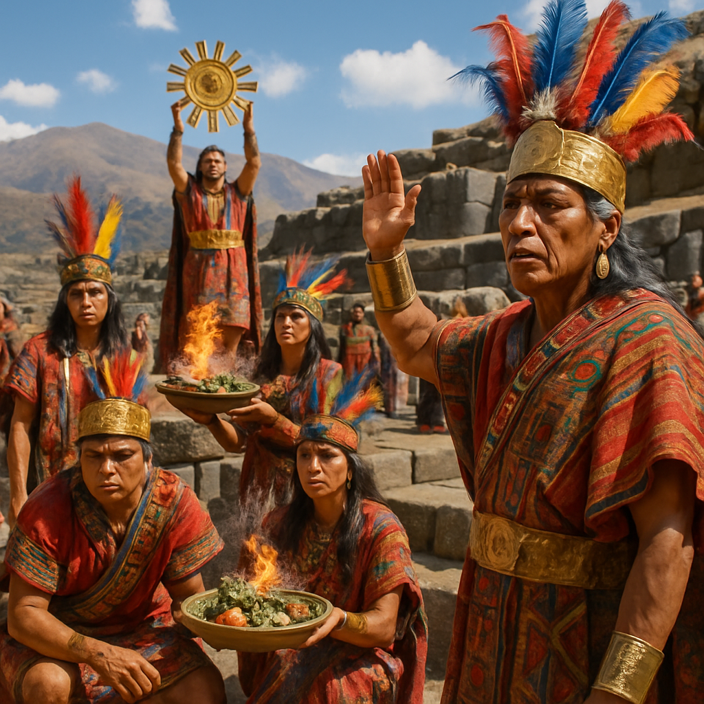 Inti Raymi Cuzco Number painting