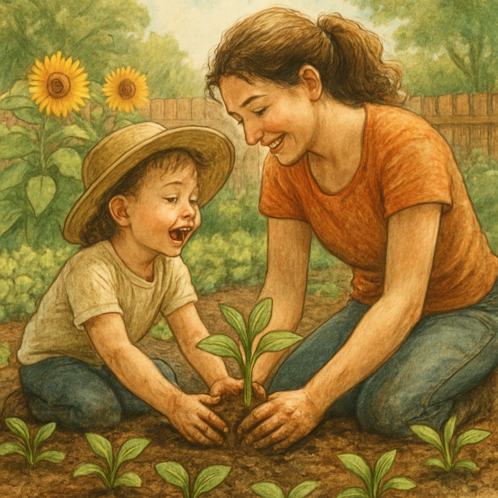 Little Gardener Handshake paint by color