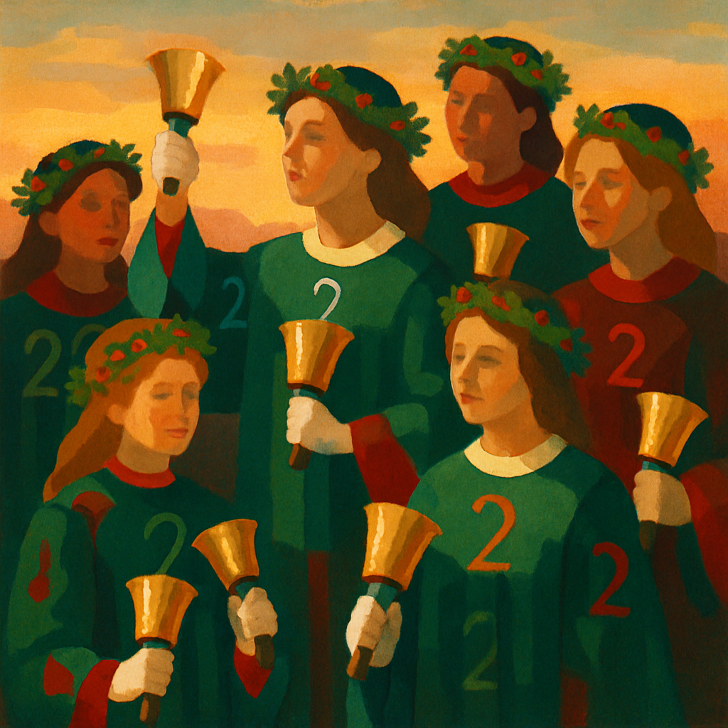 Bell Choir At Dawn Paint by numbers kits
