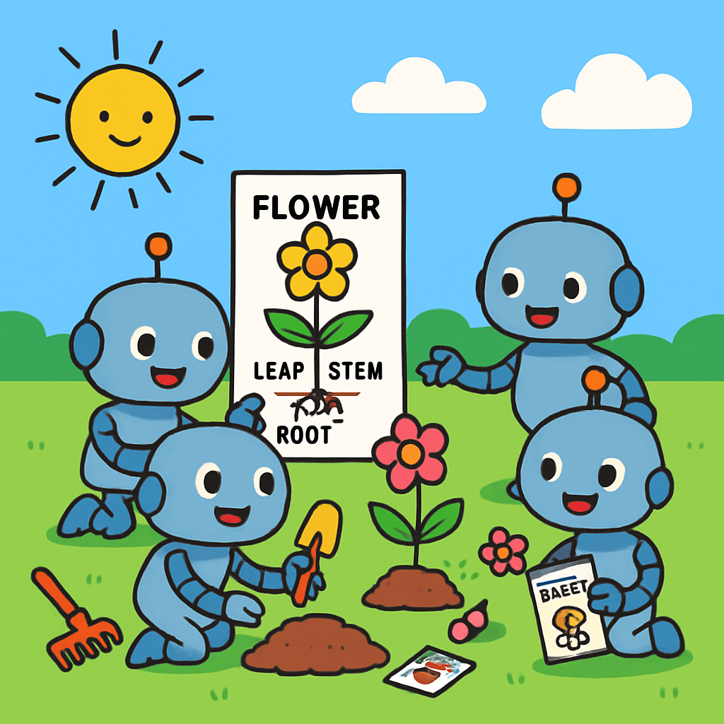 Robot Gardeners Club DIY paint by numbers