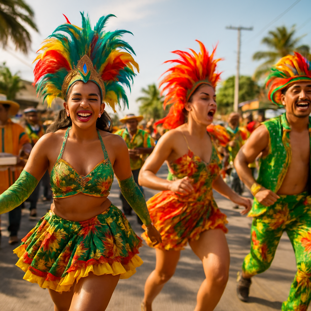 Carnival Barranquilla Street Paint by numbers art