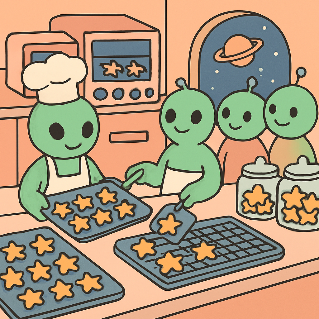 Starship Bakery Number painting