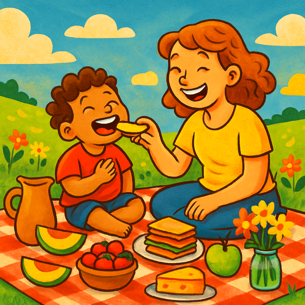 Picnic Together In The Meadow painting number kit