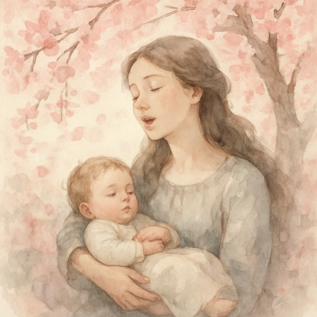 Blossoms And Lullabies Painting by numbers kit