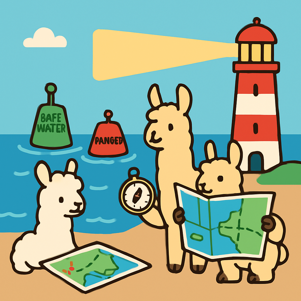 Lighthouse Llama Learners Paint by numbers kits