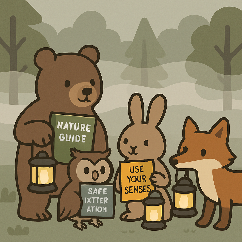 Friendly Foggy Forest Paint by numbers art