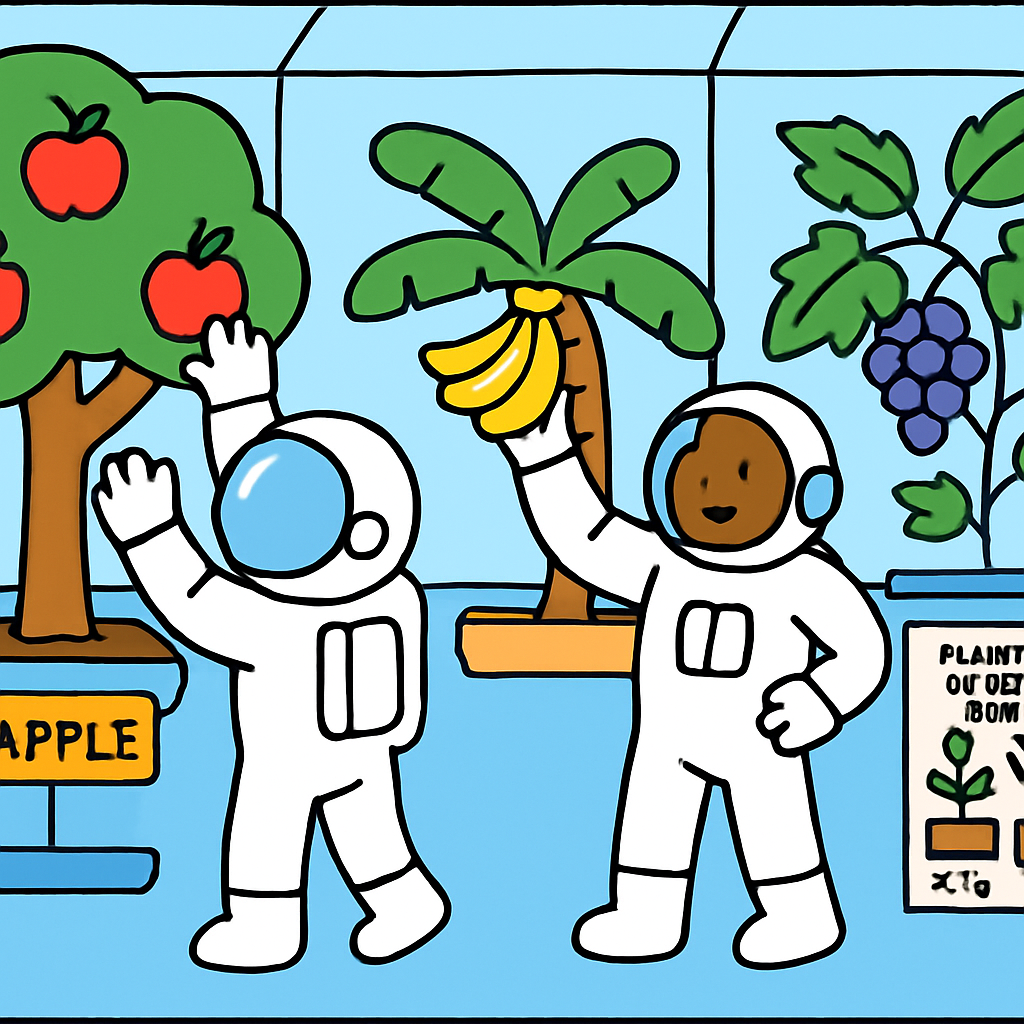 Space Orchard Harvest painting number kit