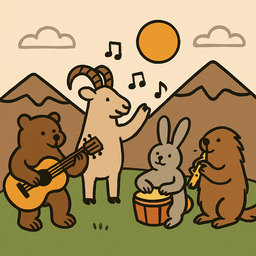 Mossy Mountain Music Paint by numbers kits