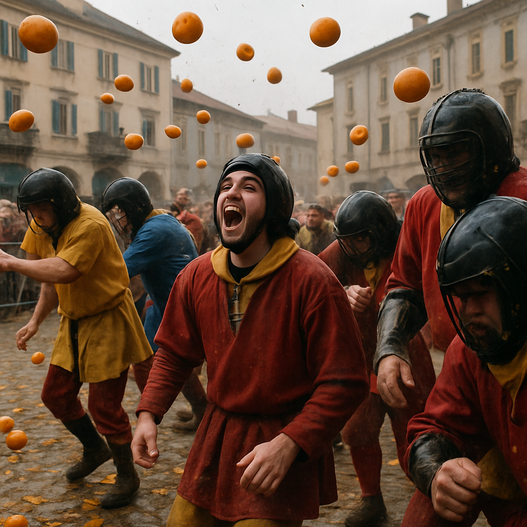 Ivrea Battle Of The Oranges Paint by numbers kits