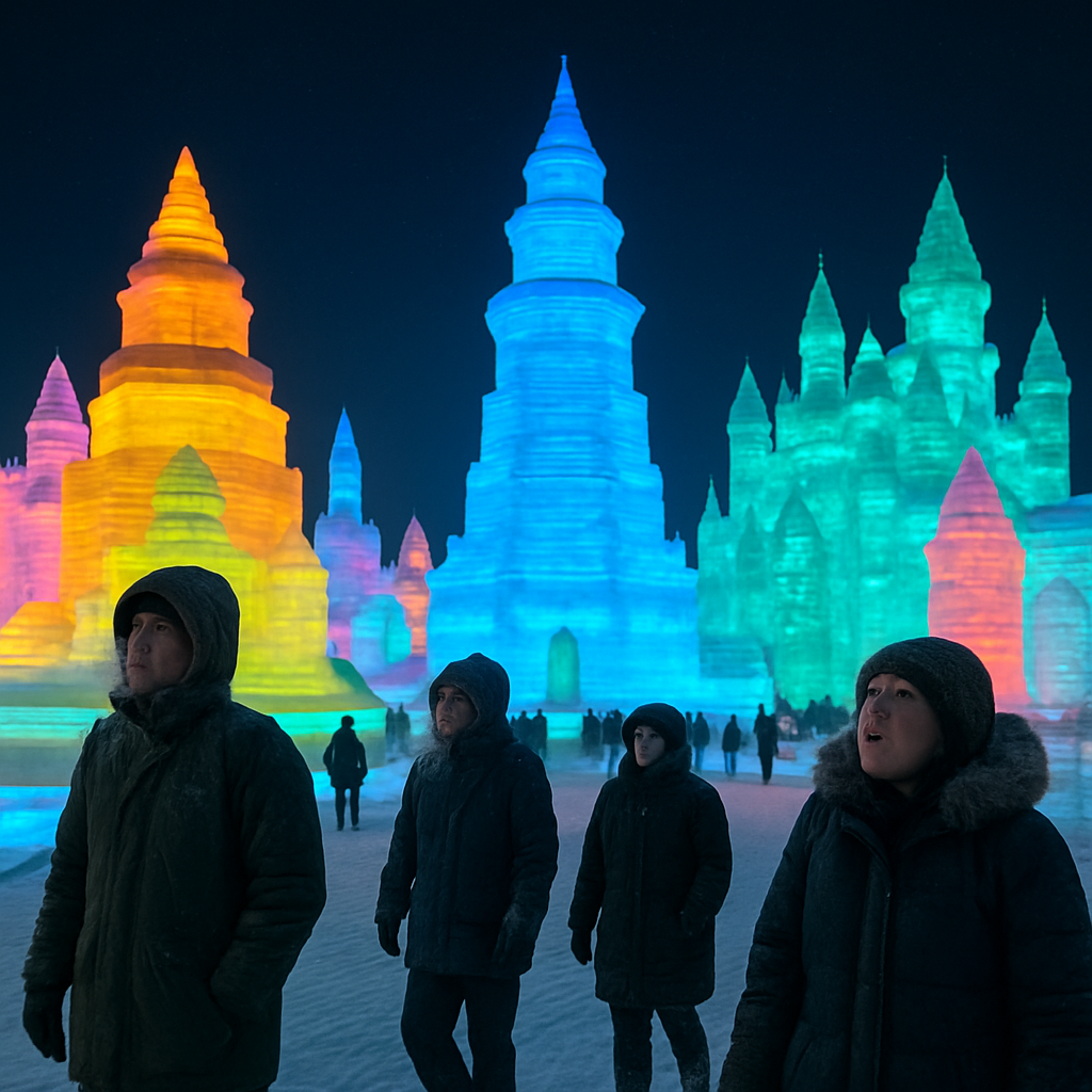 Harbin Ice And Snow Sculptures Numbered painting kits