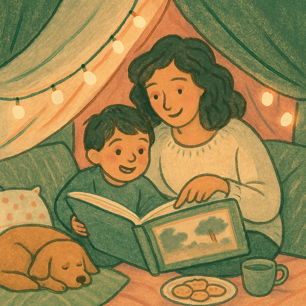 Backyard Camping Story Tent Paint by numbers kits