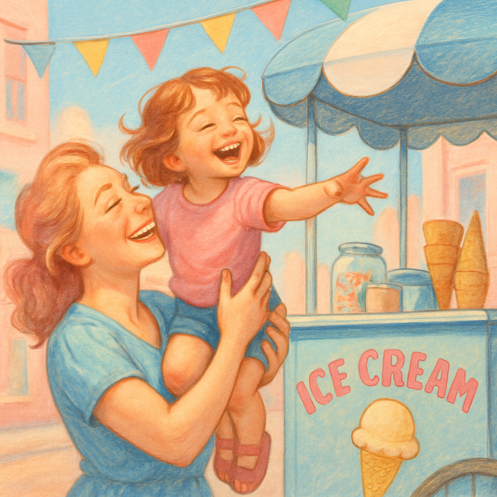 Ice Cream Cart Adventure Number painting