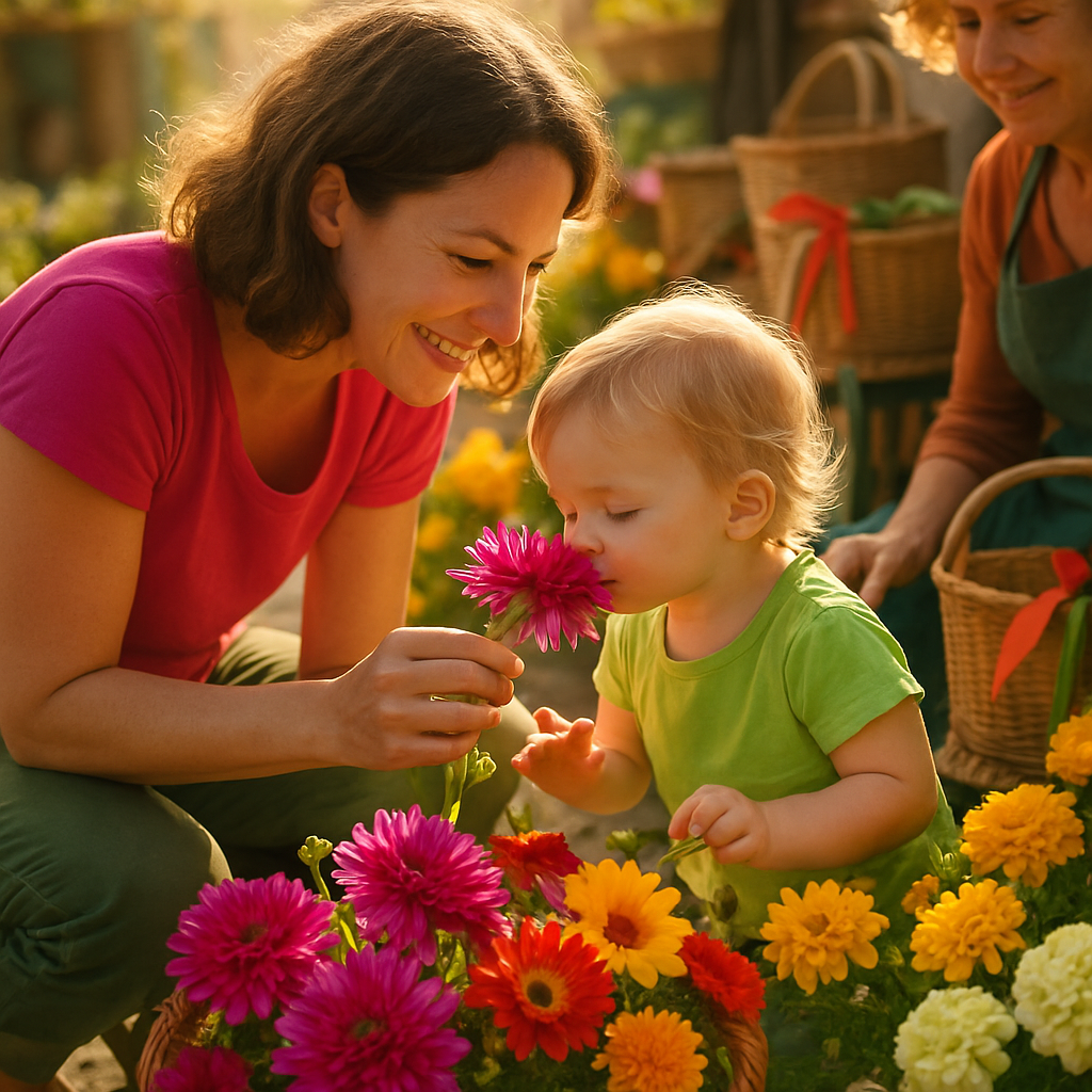 Flower Market Discovery Paint by numbers art