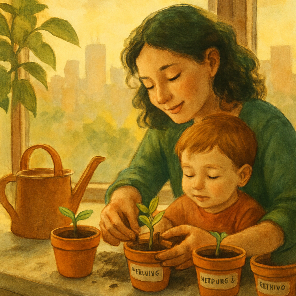 Window Garden Planting paint by numbers