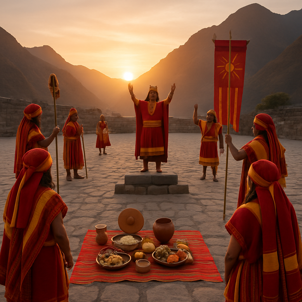 Inti Raymi Sun Ceremony paint by number