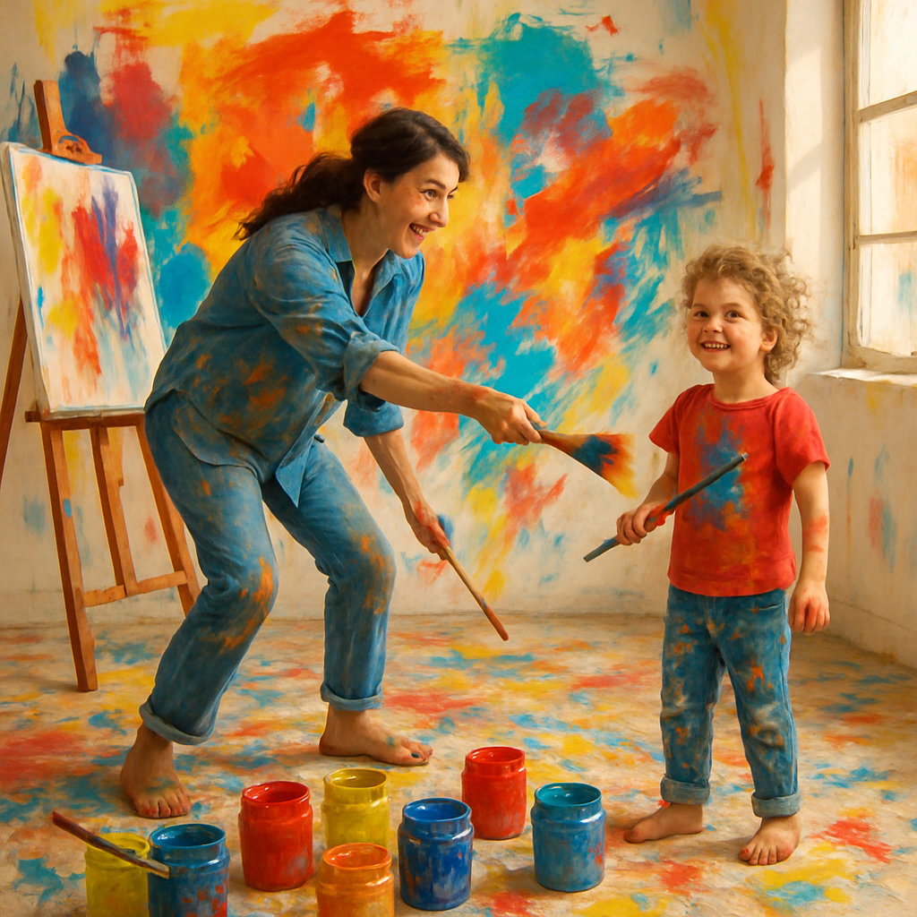 Art Studio Messy Masterpiece paint by numbers