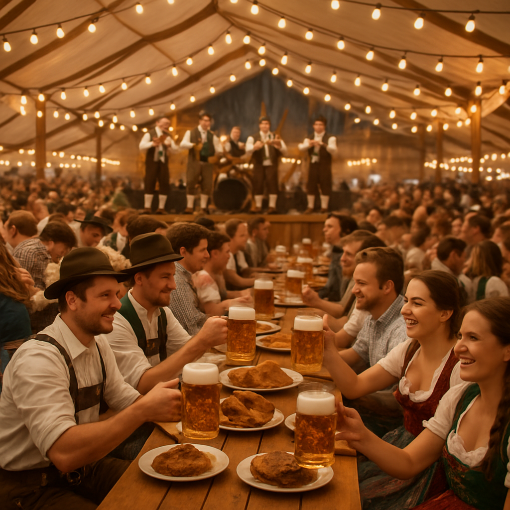 Oktoberfest Celebration Munich paint by color