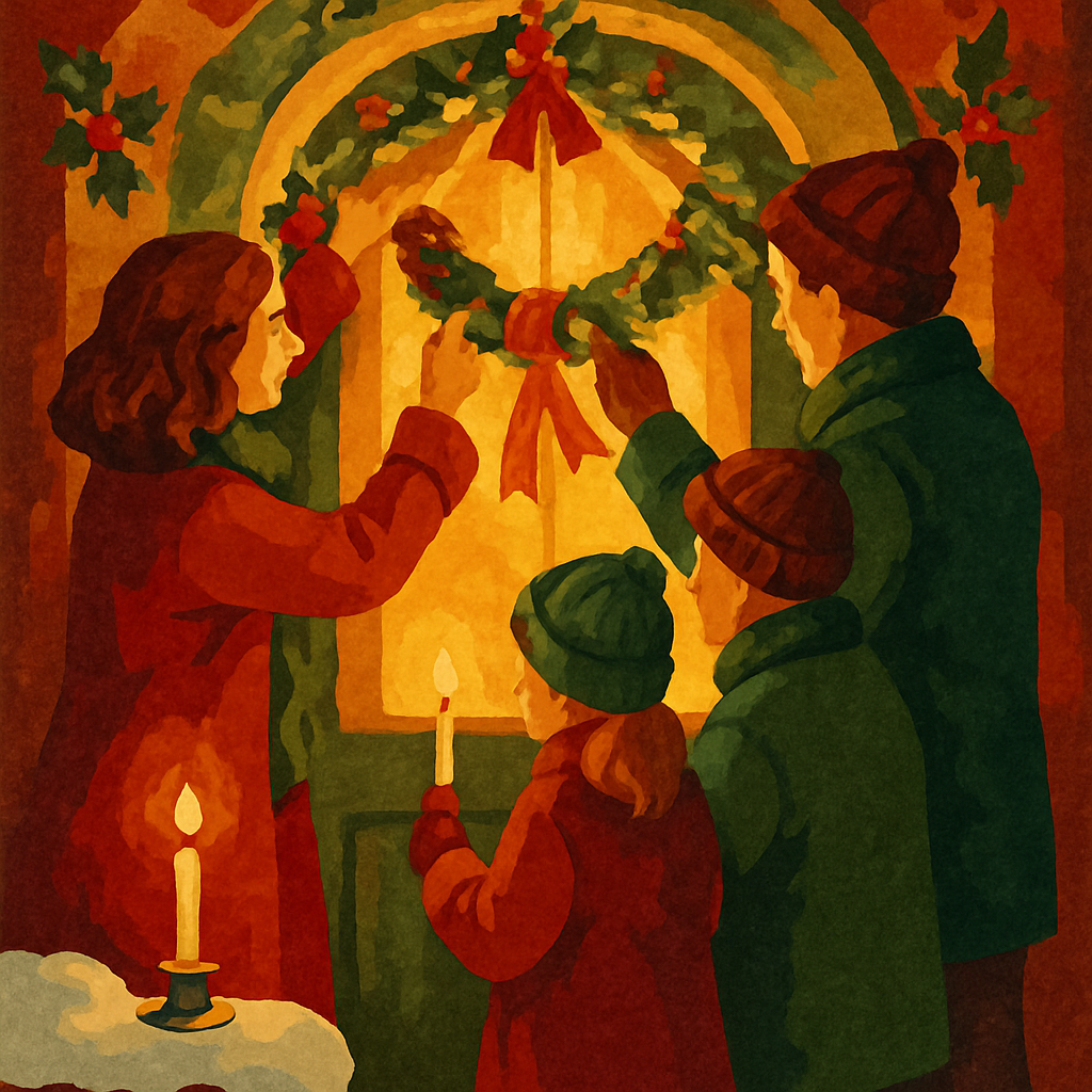 Golden Garland Gathering paint by color