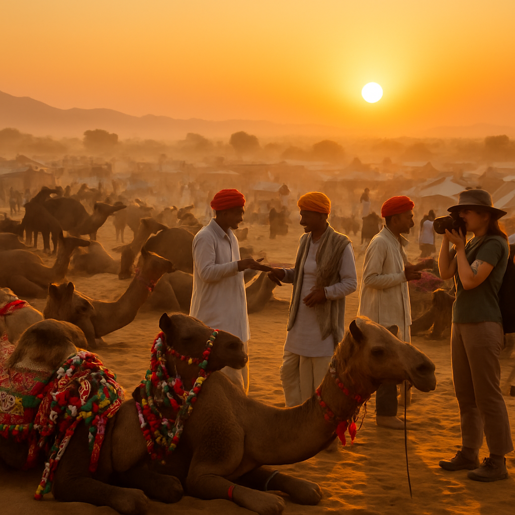 Pushkar Camel Fair Rajasthan Painting by numbers kit