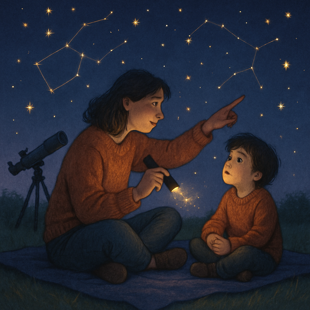 Backyard Stargazing Promise painting number kit