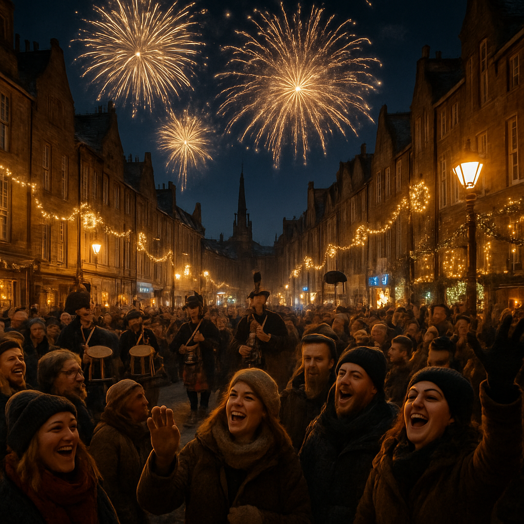 Edinburgh Hogmanay Street Festival DIY paint by numbers