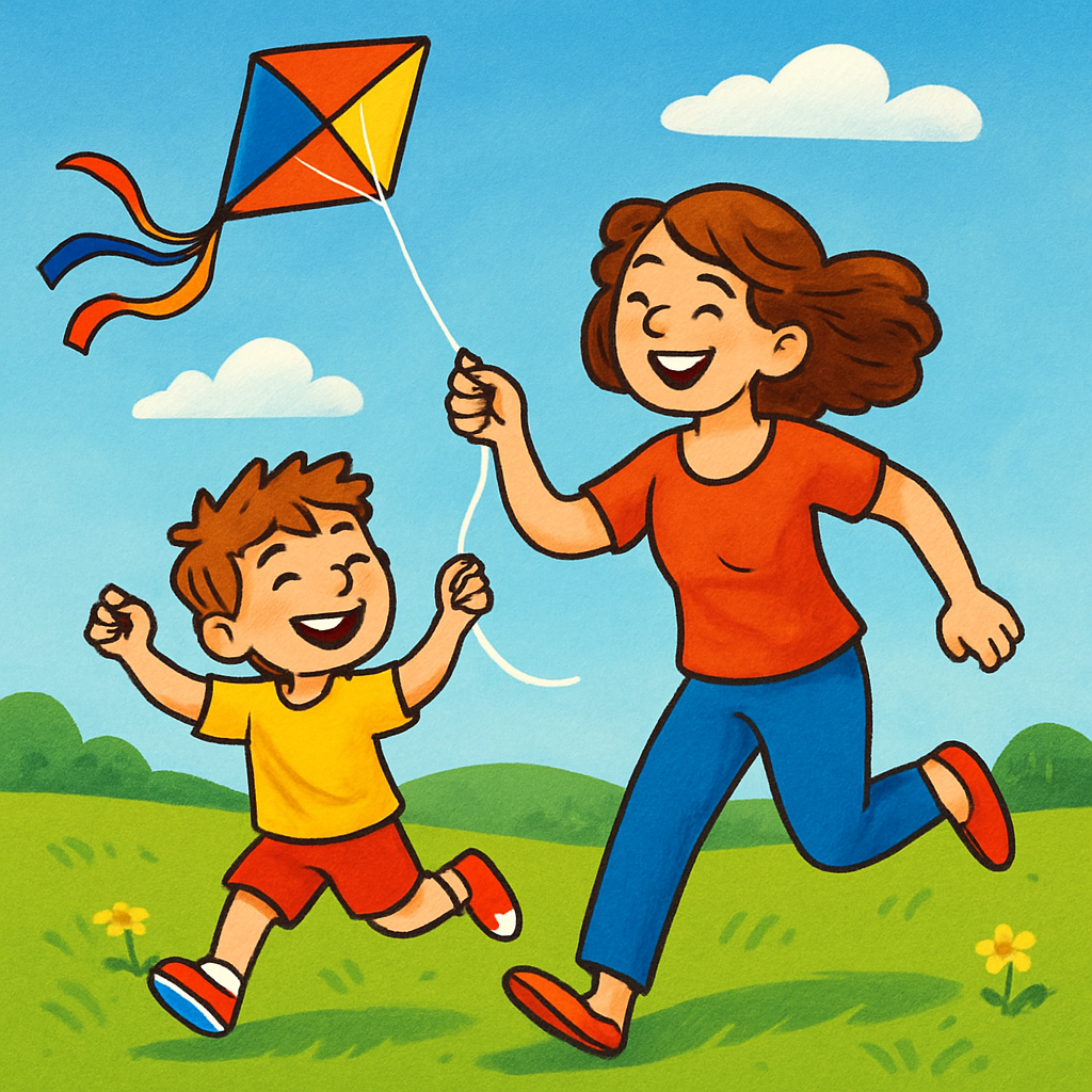 Joyful Kite Flying Day Paint by numbers kits