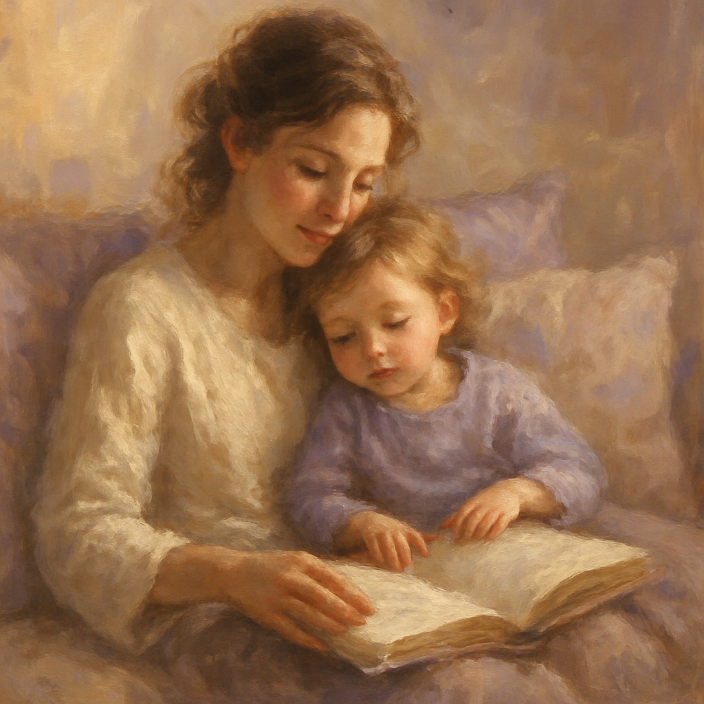 Mothers Quiet Storytime paint by number