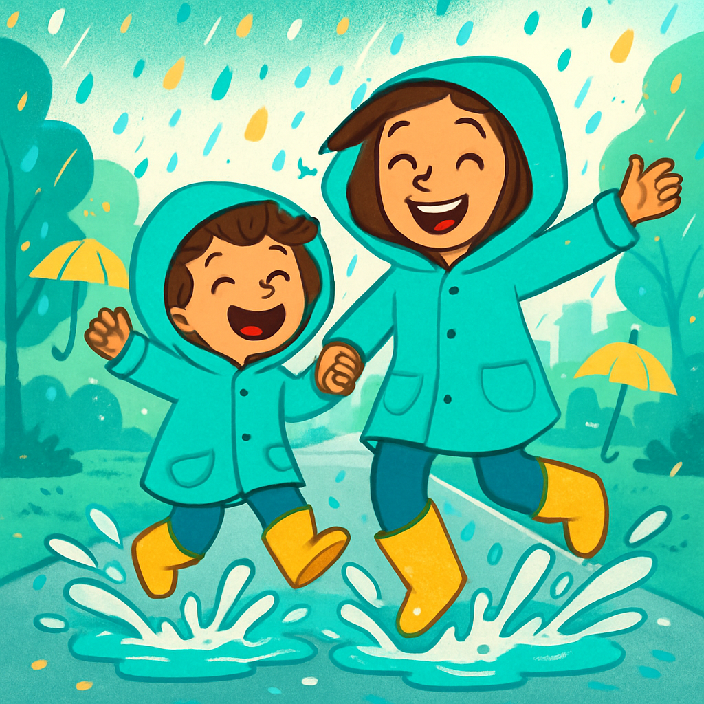 Raincoat Parade paint by number