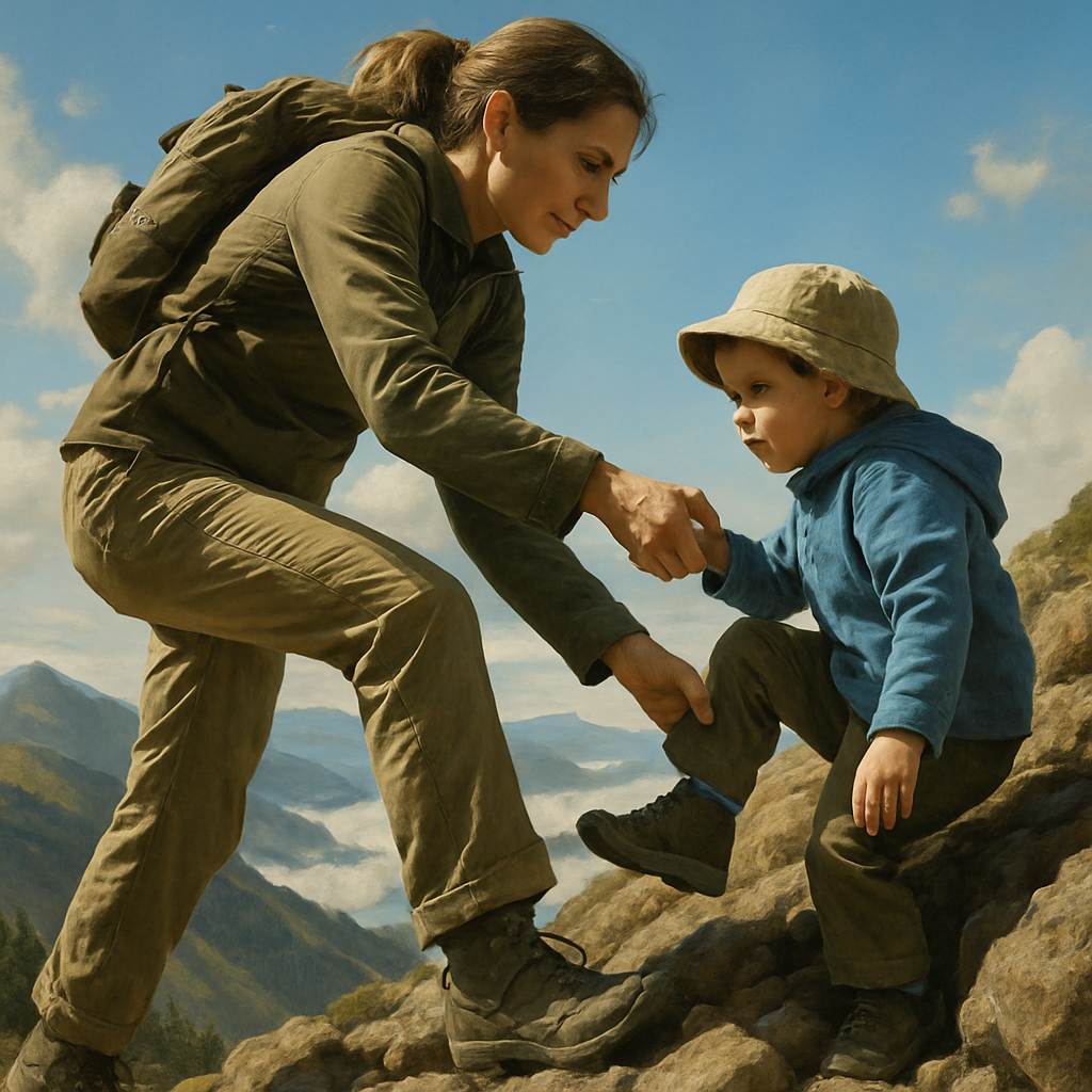 Mountain Trail Guidance Numbered painting kits