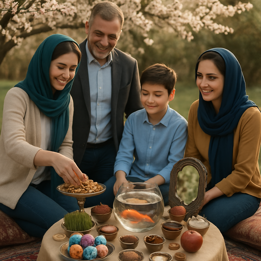 Nowruz Haft Seen Table Spring Street Paint by numbers art