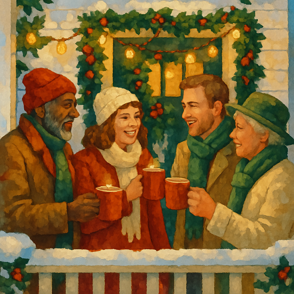 Midwinter Porch Party Paint by numbers kits