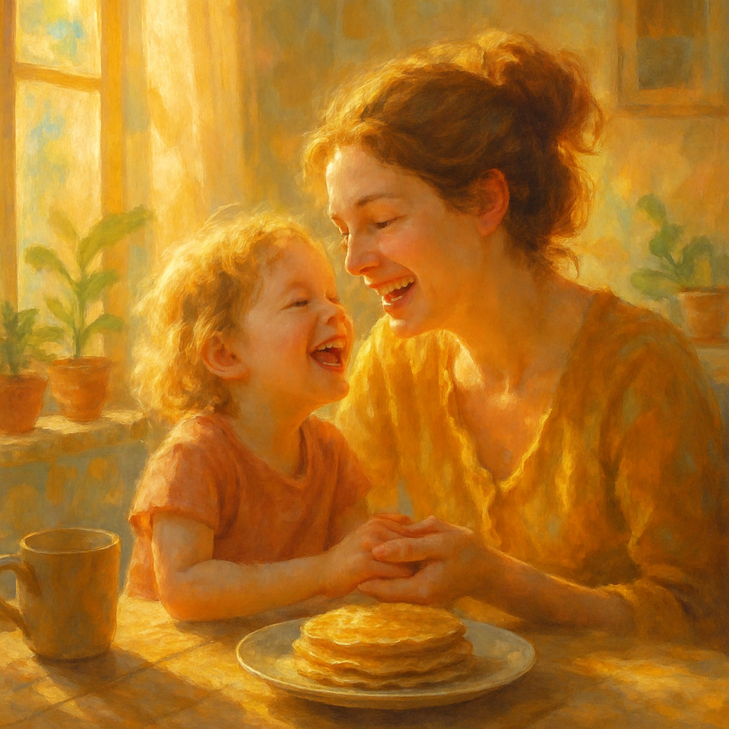 Morning Sunbeam And Laughter painting number kit