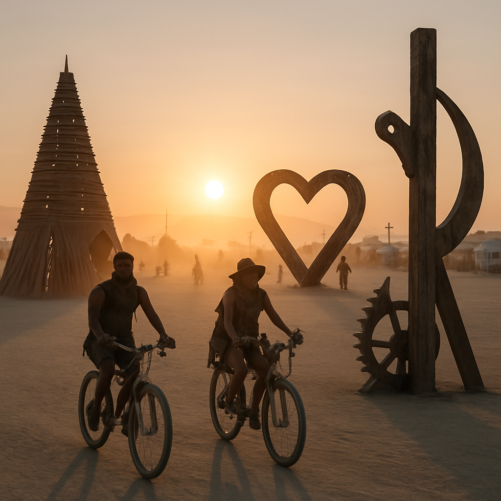 Burning Man Black Rock Desert Sunrise Paint by numbers kits