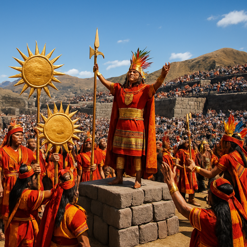 Inti Raymi Sun Festival At Sacsayhuamán Peru paint by numbers