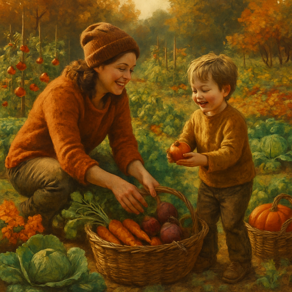 Shared Garden Harvest Moments paint by numbers