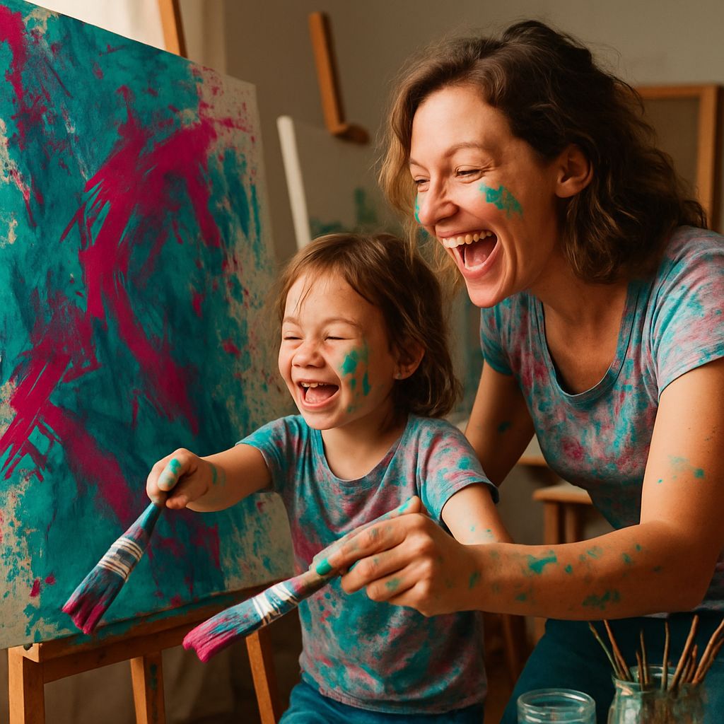 Art Studio Collaborative Canvas Painting by numbers kit