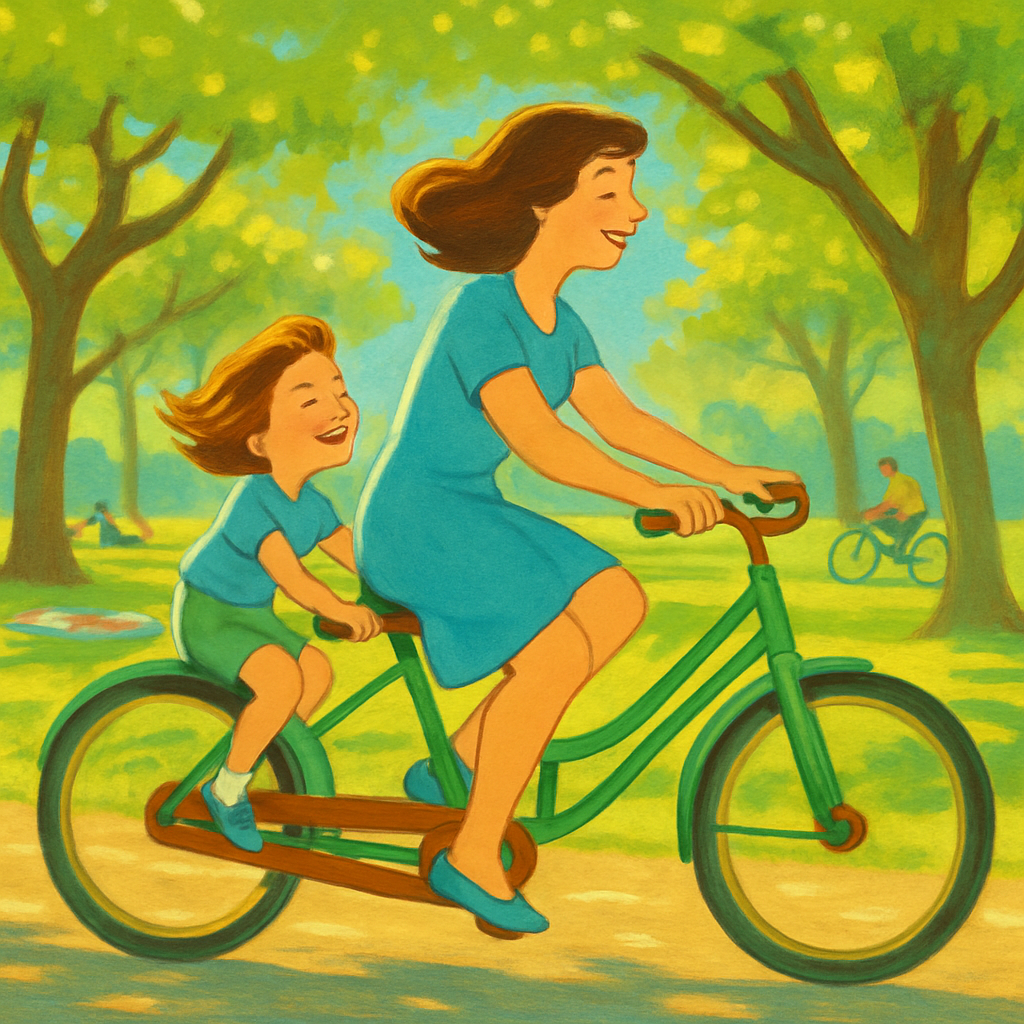Bicycle Built For Two Ride Painting by numbers kit