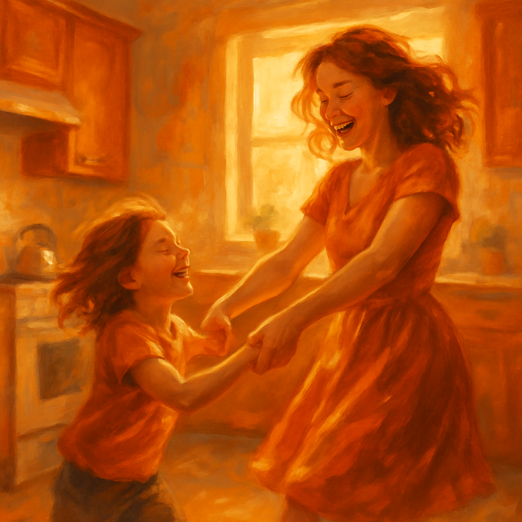 Joyful Kitchen Dance Together painting number kit
