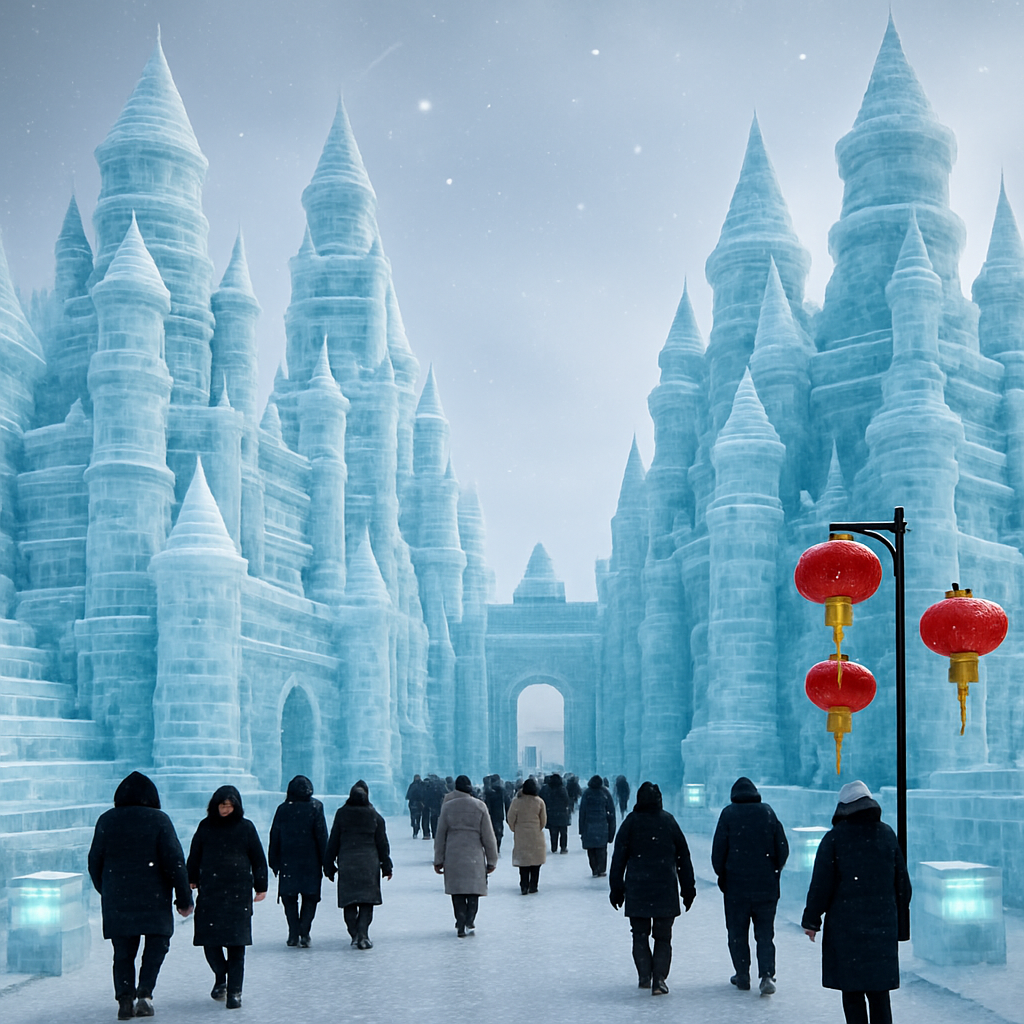 Harbin Ice And Snow Festival China Paint by numbers art