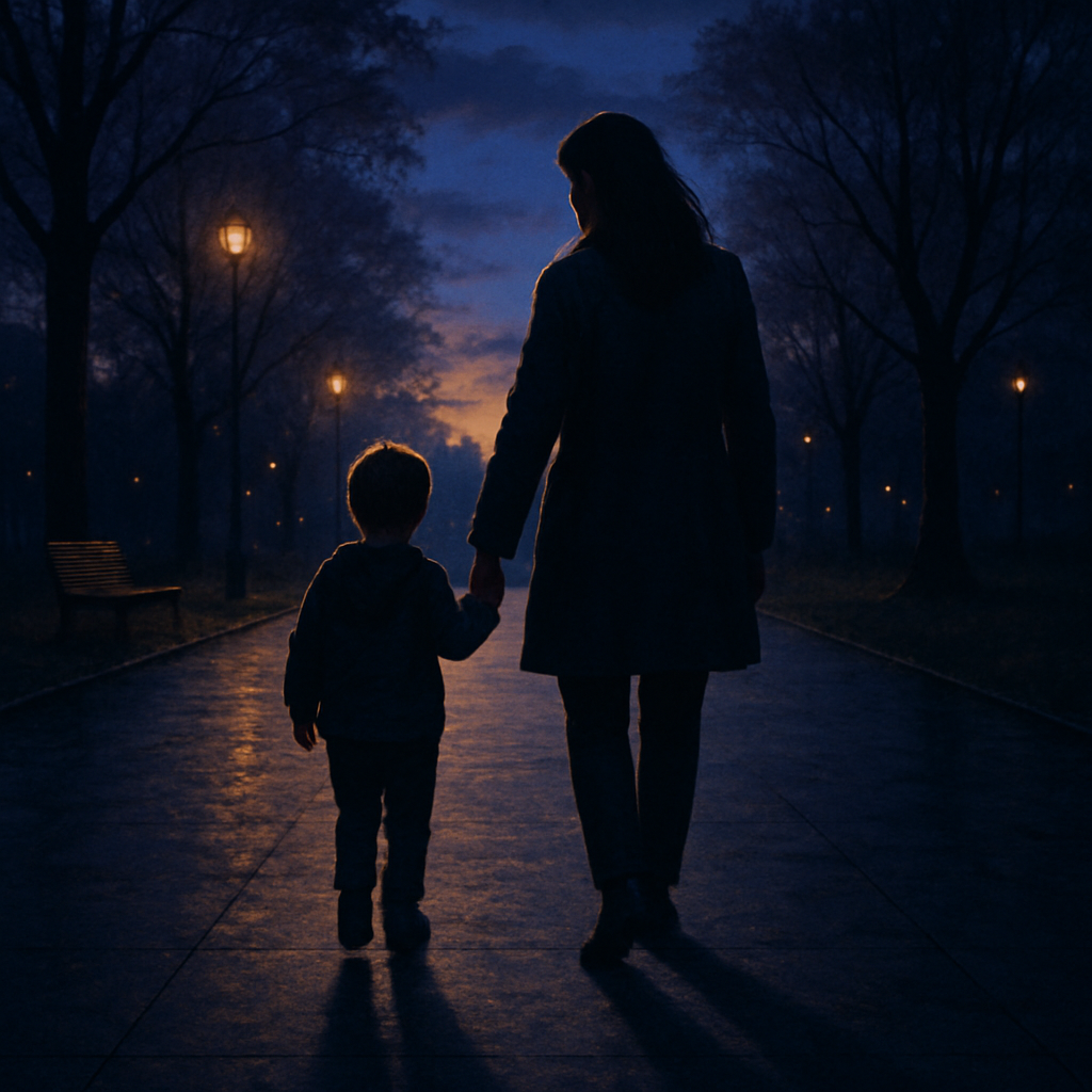 Protective Shadow At Twilight Paint by numbers art